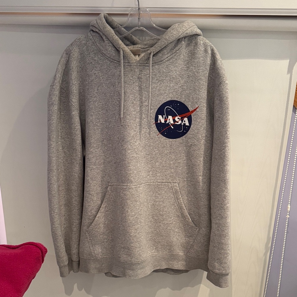 H&M Gray NASA Logo Hoodie